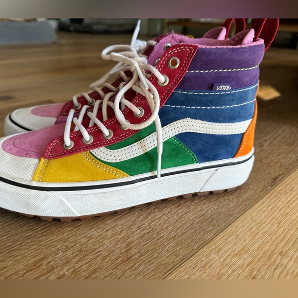 Vans Sk8-Hi MTE 2.0 DX Rainbow Sneakers Shoes - Picture 7 of 10